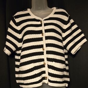 Free Assembly Women's and Women's Crochet Cardigan Sweater